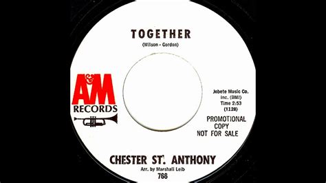 Chester St Anthony Frank Wilson Together Gold Star Studio 1965
