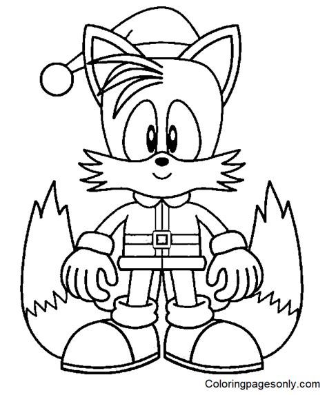 Cute Miles Tails Prower Coloring Pages Tails Coloring Pages