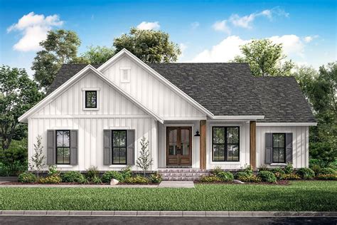 Browse our collection of medium size house. Farmhouse Style House Plan - 3 Beds 2 Baths 1398 Sq/Ft Plan #430-200 - Houseplans.com