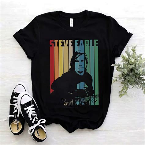 Vintage Retro Steve Earle T Shirt Steve Earle Shirt T Etsy Uk