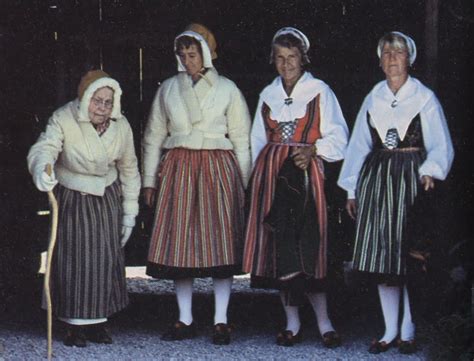 costume and embroidery of leksand dalarna sweden swedish wedding folk costume fashion