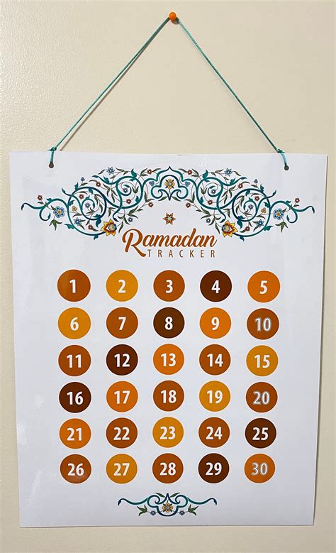 Ramadan Tracker Countdown To Eid Digital Download Nabawiya