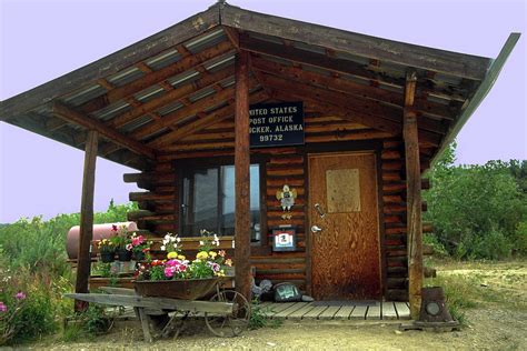 Us Post Office Log Cabin Photograph By Sally Weigand Fine Art America