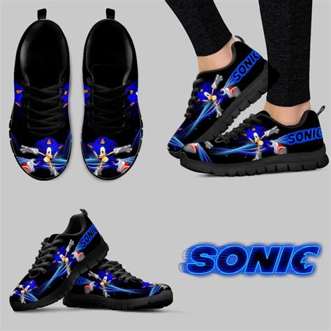 Sonic Sneaker Sonic Shoes Sonic The Hedgehog The Hedgehog Etsy