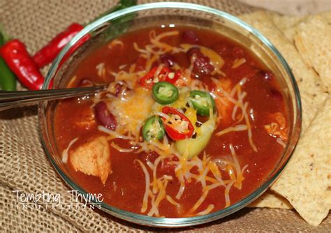 Red Chicken Chili Tempting Thyme