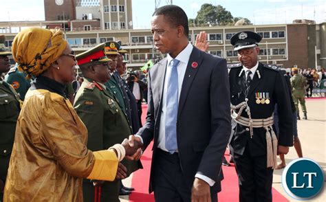 Zambia Pictures Of President Edgar Lungu Leaving For Lesotho
