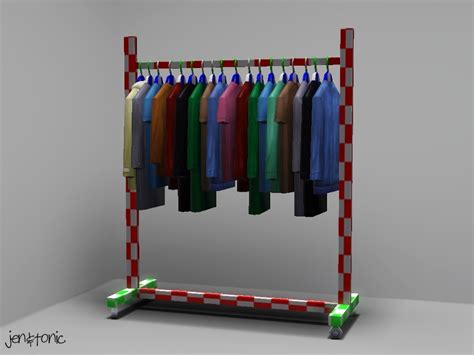 Riekus13 Clothing Rack Sims 4 Cc Furniture Sims 4