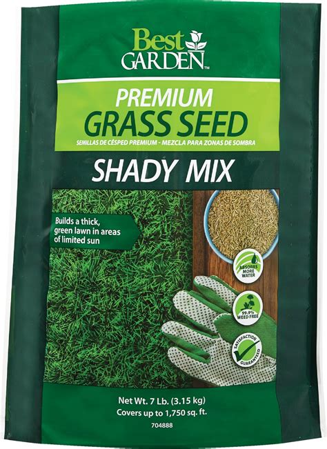 Buy Best Garden Premium Shady Grass Seed Fine Leafed Dark Green Color