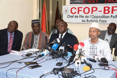 Burkina Faso Présidentielle Dénonçant Des Fraudes Lopposition