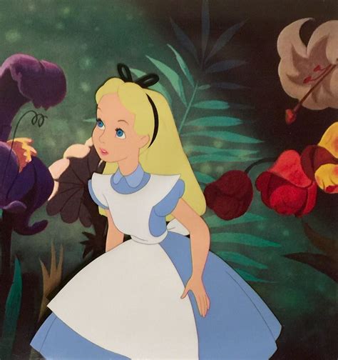 Animation Collection Original Production Cel Of Alice From Alice In Wonderland 1951 Alice