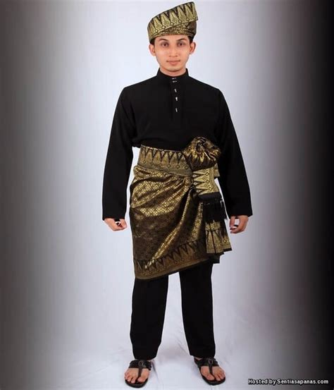 Pakaian Tradisional Melayu Lelaki Baju Melayu Teluk Belanga Pakaian