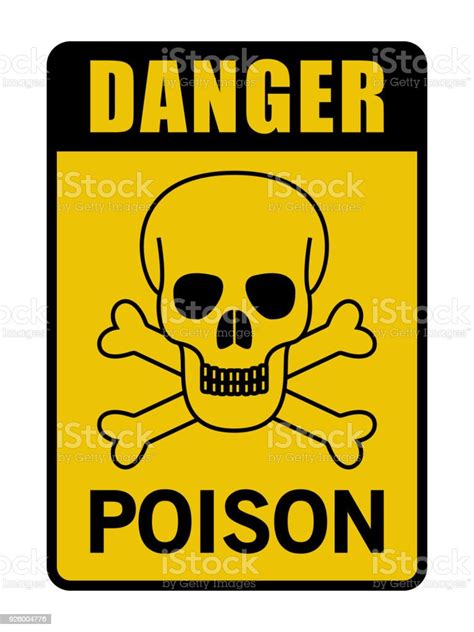 Danger Poison Caution Sign Stock Illustration Download Image Now