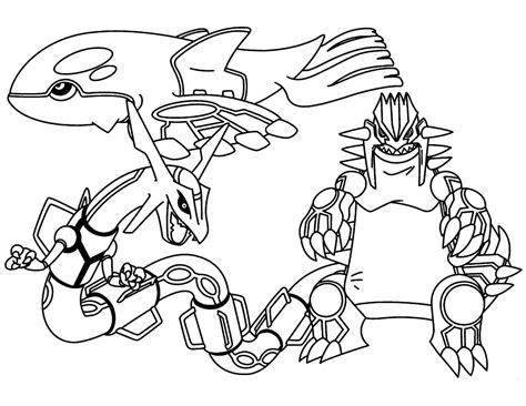 Pokemon Coloring Pages Groudon Coloring Home