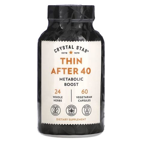 Crystal Star Thin After 40 60 Vegetarian Capsules