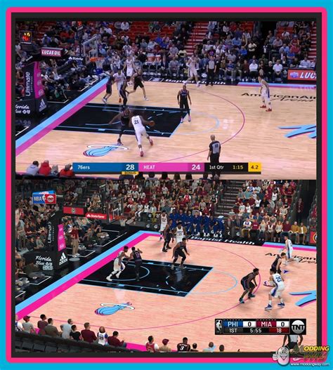 Maybe if we get in touch with the right people, instead of throwback. Miami Heat Vice Court v1 By Infamouz - NBA 2K19