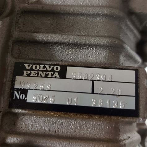 Gearbox Ms25s Ratio 2201 Volvo Penta 23370772 3582395