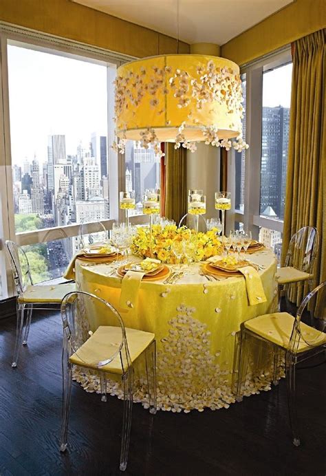 beautiful yellow flowers tablescape centerpiece yellow daisies party event