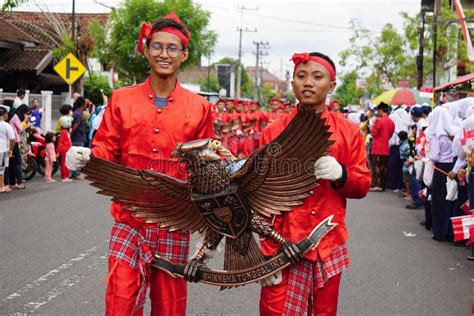 Indonesian Bring National Symbol Garuda Pancasila Editorial Stock