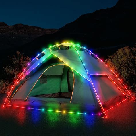 Camping Tent String Lights 40ft 120 Leds 8 Modes Color