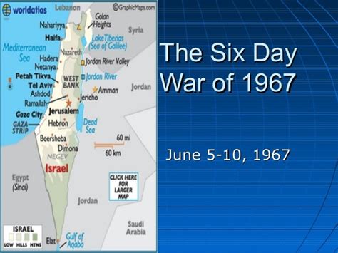 Six Day War Of 1967 Third Arab Israel War