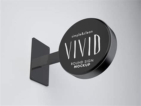 Free Vivid Clean Shop Sign Mockup In Psd Designhooks