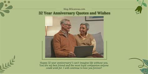 50 Heartwarming 32nd Year Anniversary Quotes 365canvas Blog