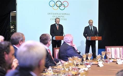Speech At Working Lunch With International Olympic Committee Members • President Of Russia