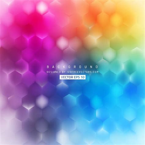 Abstract Colorful Hexagon Geometric Background Geometric Background