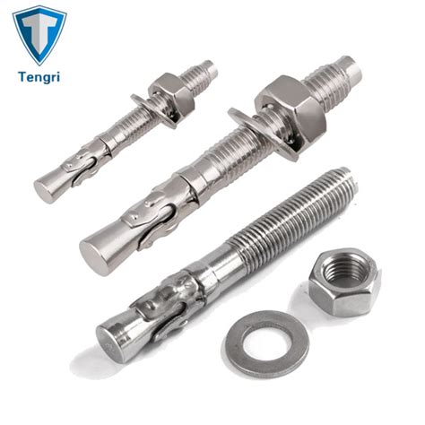 ss304 ss316 stainless steel high strength astm din standard expansion wedge anchor bolt china