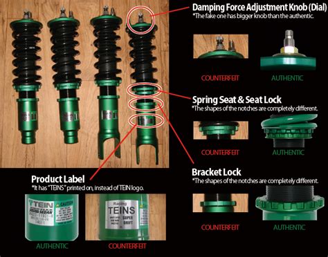 All installation information and recommendations made in these articles are for our customers to use at their own risk. TEIN Coilovers and TEIN Springs: How to spot the real/fake ...