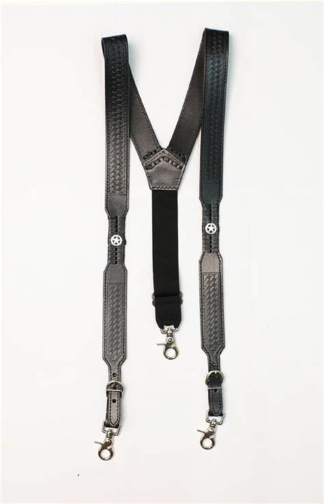 Old West Leather Suspenders Cattle Kate