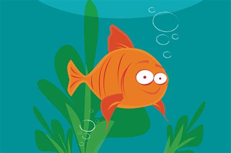 Little Goldfish Illustrator Graphics Creative Market