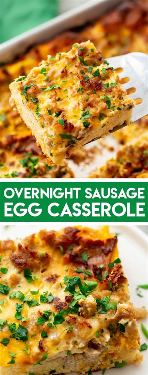 Overnight Sausage Egg Casserole Is Any Easy And Delicious