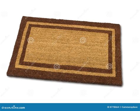 Welcome Mat Isolated Stock Photo Image Of Fiber Jute 8778664