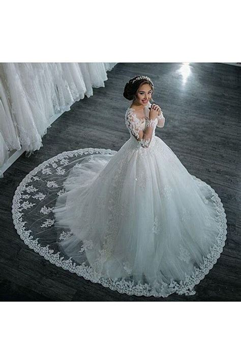 Find wedding dresses illusion neckline thanks to our search engine. Long Sleeves Illusion Neckline Lace Wedding Dresses Bridal ...