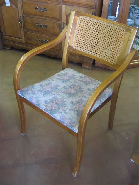 The wood is in very good vintage condition. SOLD: Vintage wooden cane-back armchair, one of two | Flickr