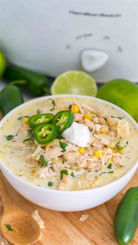 Slow Cooker White Turkey Chili Video Sweet And Savory Meals