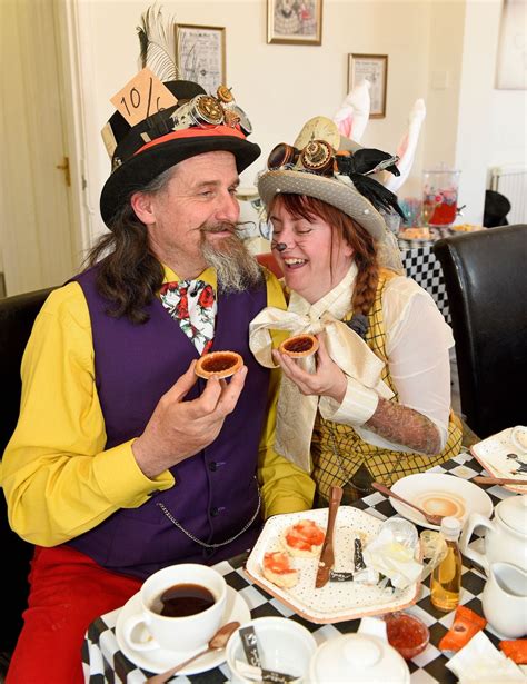 Mad Hatters Steampunk Lovers Head To Cannock For Alice In Wonderland Tea Party With Pictures