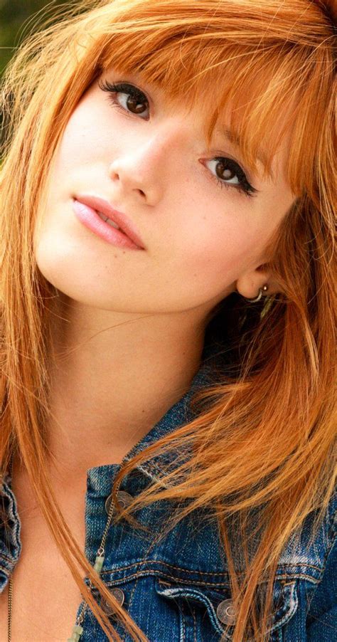Great Bangs Bella Thorne Redhead Beauty Beautiful Redhead Redhead