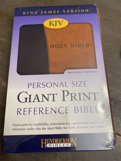 Kjv Giant Print Personal Size Reference Bible Red Letter Two Tone