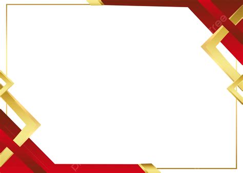 Award Certificate Of Appreciation Frame And Golden Vector Red And