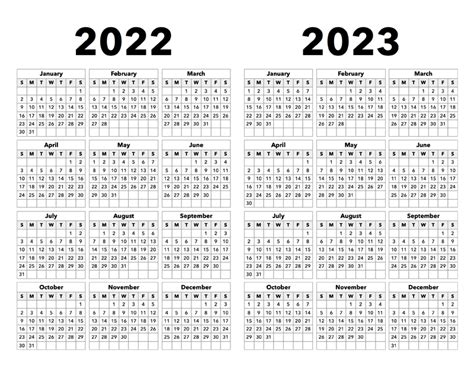 2022 2023 Calendar Calendar Options
