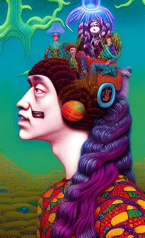 psychedelic portrait 20 digital art by barroa artworks fine art america