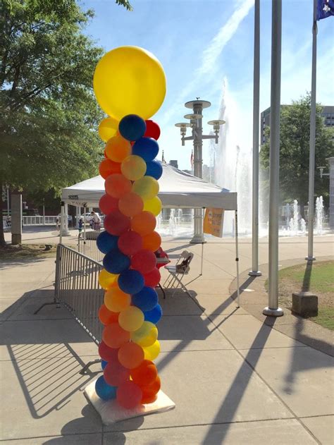 Balloon Column At The Fountains Near One Entrance For Knoxvilles