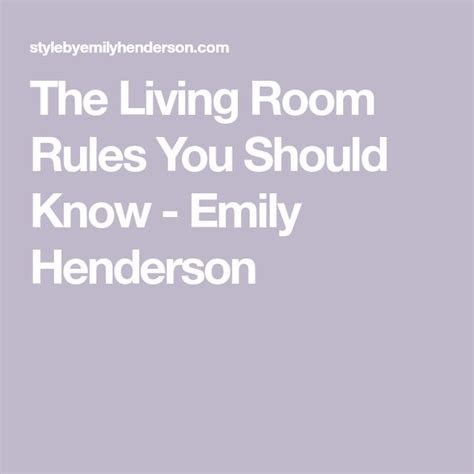 The Living Room Rules You Should Know Emily Henderson Room Rules