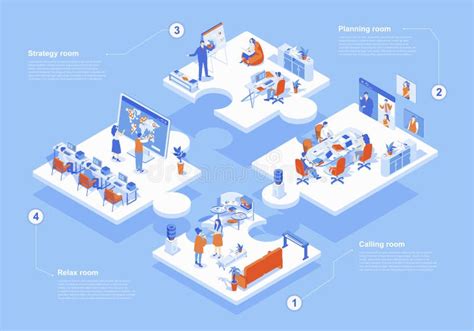 Outsourcing Company Concept 3d Isometric Web Scene With Infographic