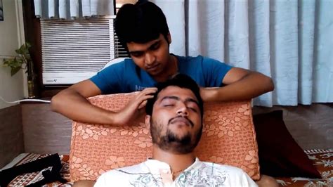 Head And Upper Body Massage Asmr Sleep Inducing Youtube