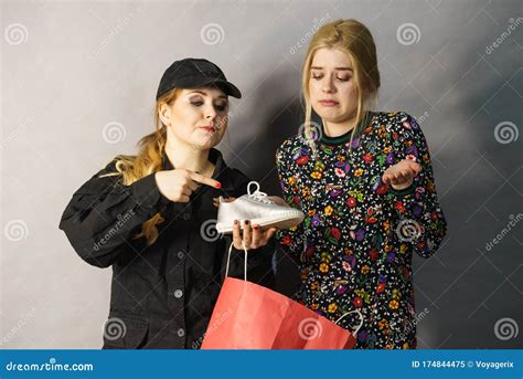 Security Guard And Shoplifter Stock Image Image Of Guard Thief