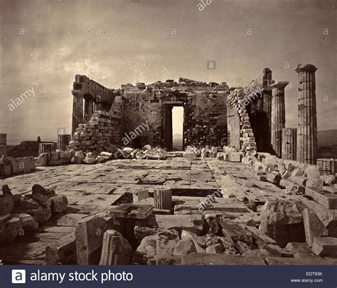 William James Stillman American 1828 1901 The Acropolis Of Athens