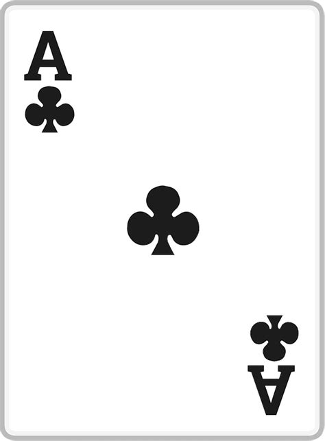 Playing Card 2 01 Ace Of Clubs Icon Free Download Transparent Png